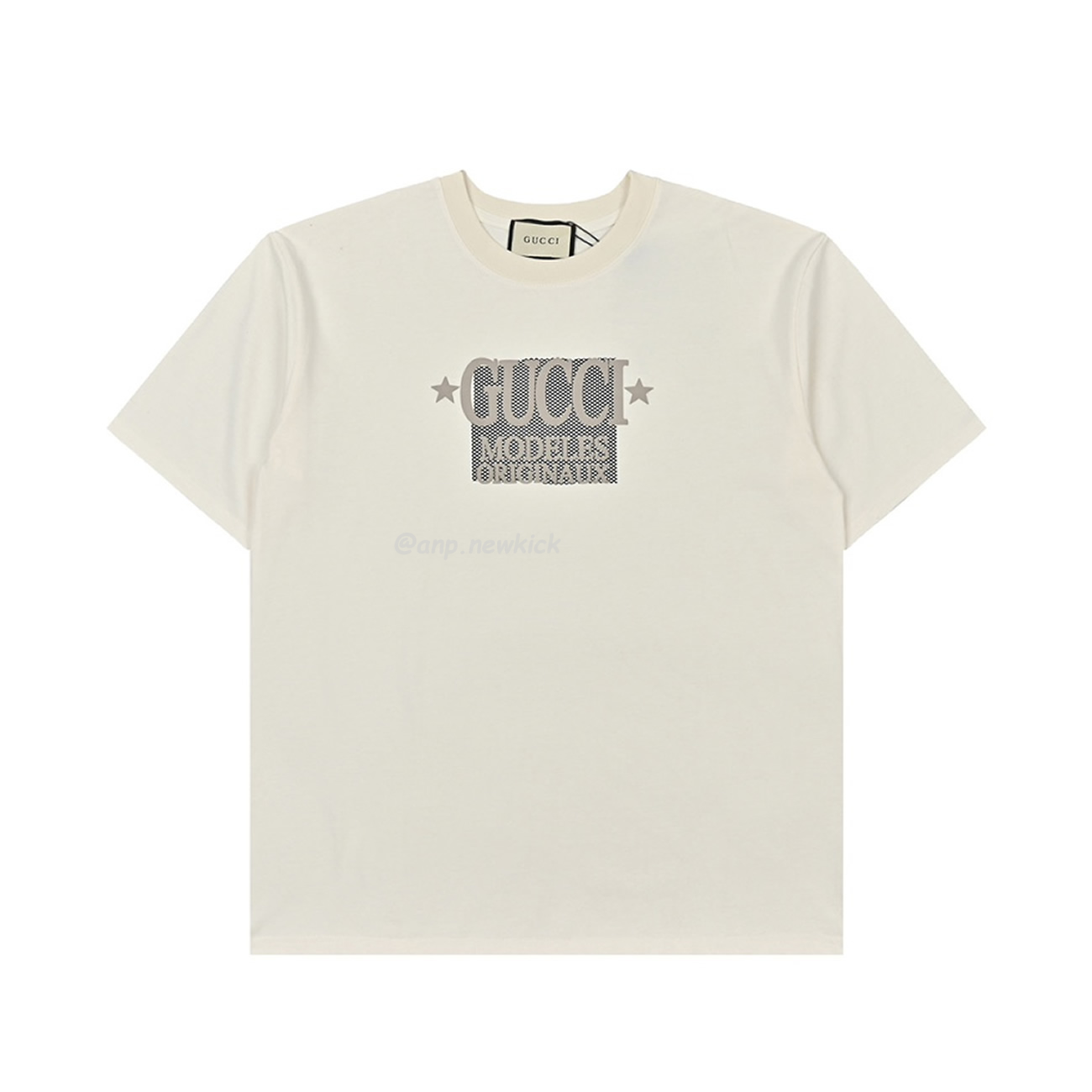 Gucci 24ss Star Tag G Letter Printed Short Sleeved T Shirt (2) - www.newkick.vip